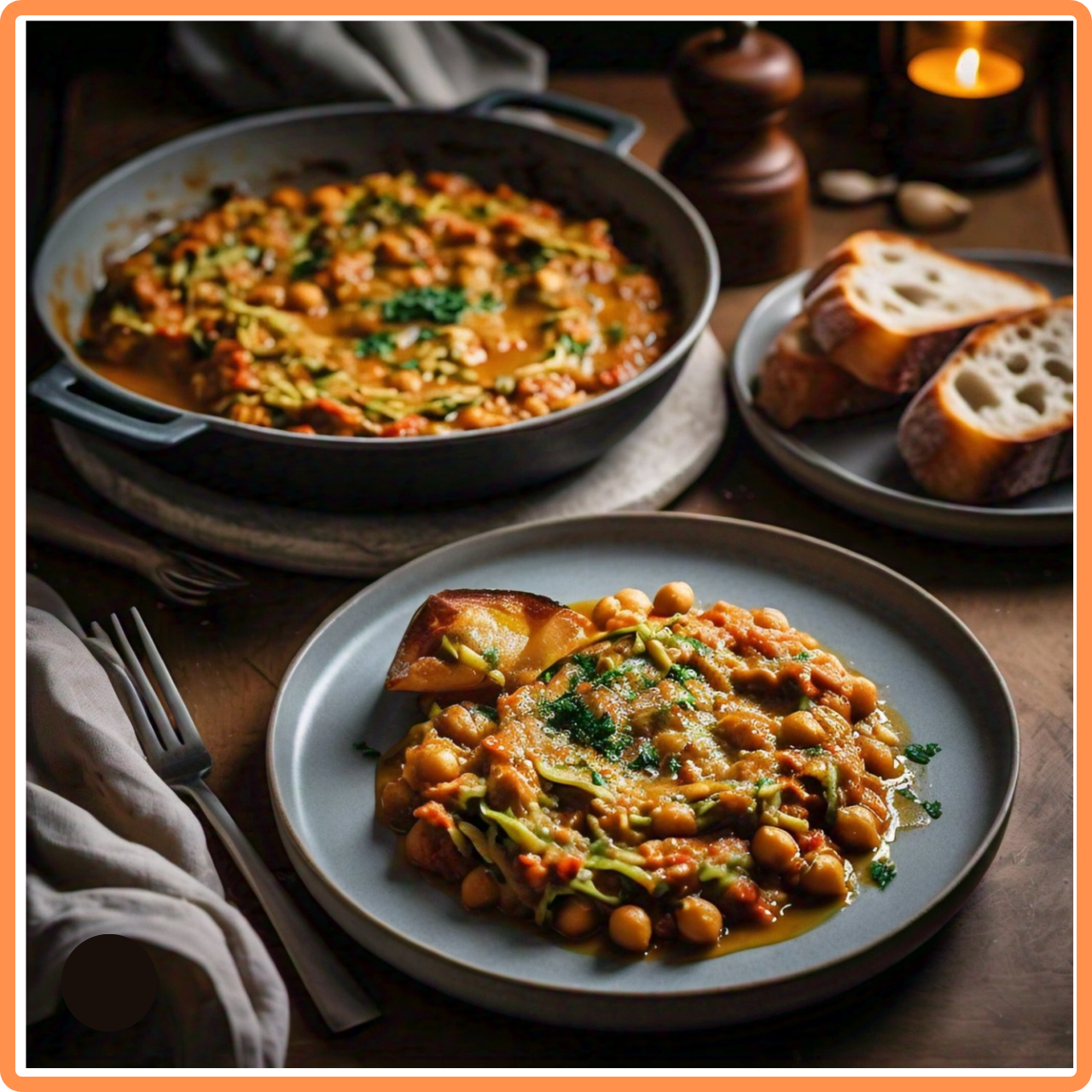 Vegetable and Chickpea Stew: Zucchini Chickpea Stew